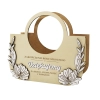 Prezent na Zakończenie roku wyjątkowa personalizowana torebka flowerbox na słodycze na kwiaty gotowy prezent